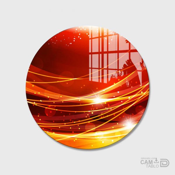 Cam Tablo Abstract Şekiller