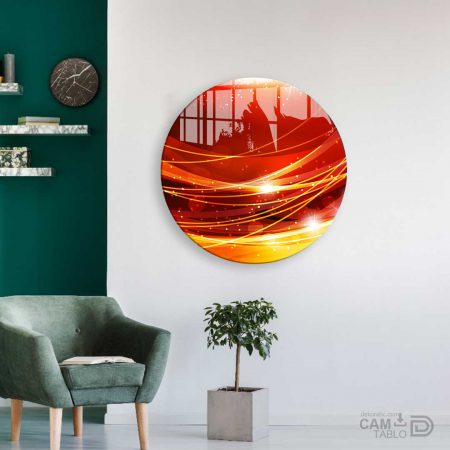 Cam Tablo Abstract Şekiller - Görsel 3