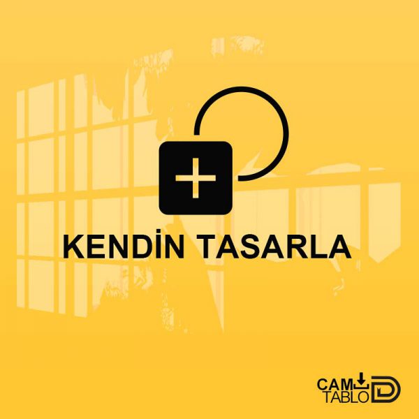 Yuvarlak Cam Tablonu Kendin Tasarla