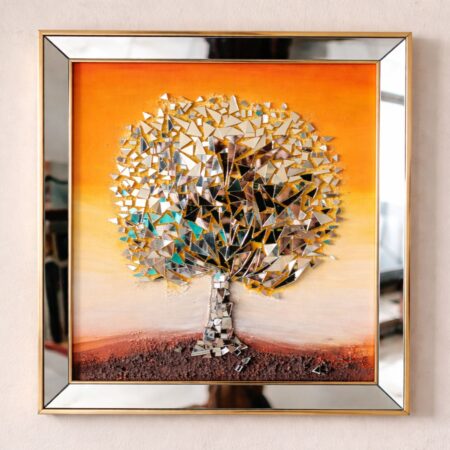 Mozaik Ayna Tablo Ağaç Modeli